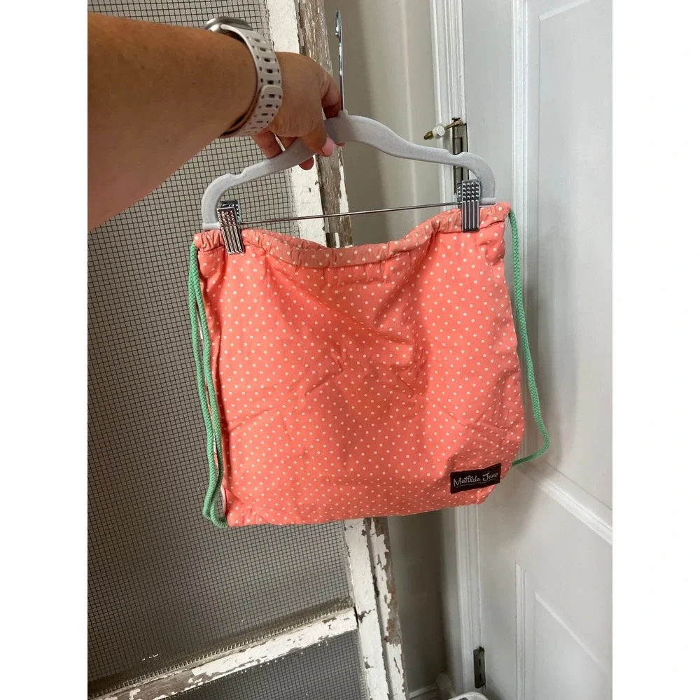 Matilda Jane Dream chasers In the ruffles‎ drawstring backpack bag tote 15x15